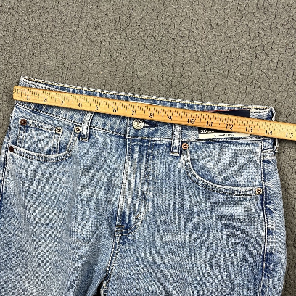 Abercrombie & Fitch Curve Love Mid Rise Bootcut Jeans Womens 26 Short NWT - Picture 9 of 13